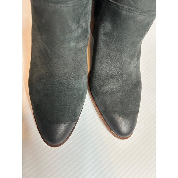 Lucky Brand Size 9M Suede Block Heel Western Casual Mid Calf Boots - Picture 5 of 9